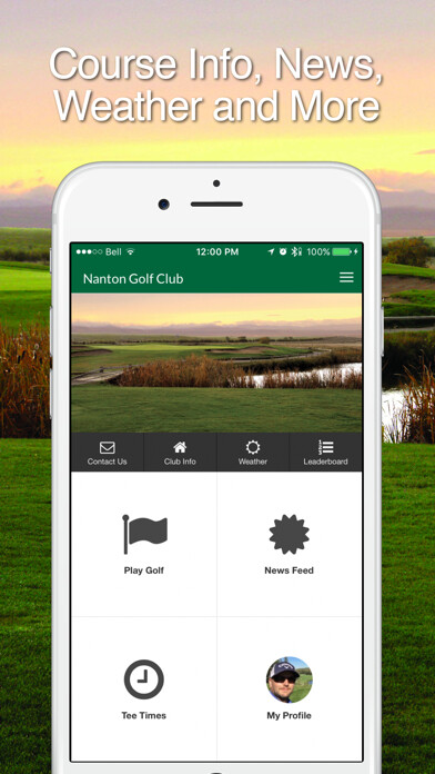 Emulate iPhone app Nanton Golf Club using MyAndroid