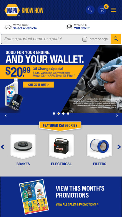 Emulate iPhone app NAPA AUTO PARTS using MyAndroid Emulate iPhone app NAPA AUTO PARTS using MyAndroid