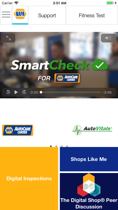 Emulate iPhone app NAPA Digital Inspections using MyAndroid
