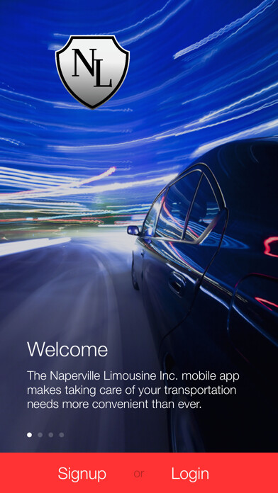 Emulate iPhone app Naperville Limousine Inc. using MyAndroid