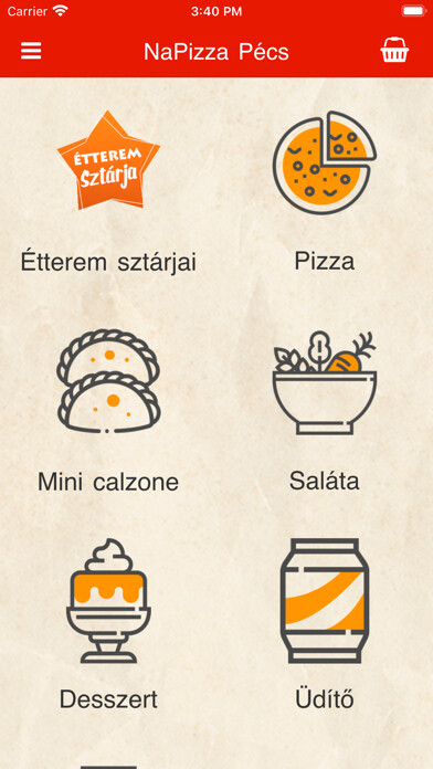 Emulate iPhone app NaPizza Pécs using MyAndroid Emulate iPhone app NaPizza Pécs using MyAndroid