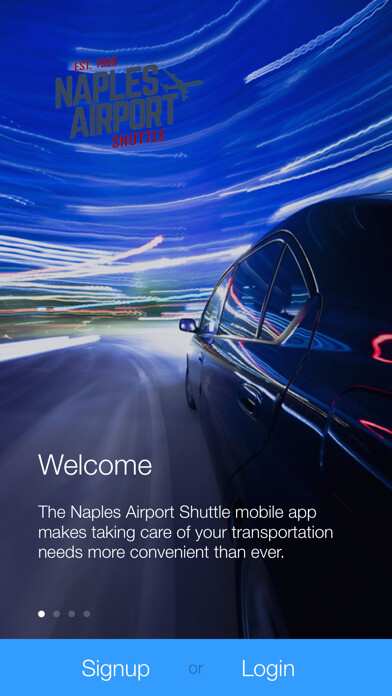 Emulate iPhone app Naples Airport Shuttle using MyAndroid
