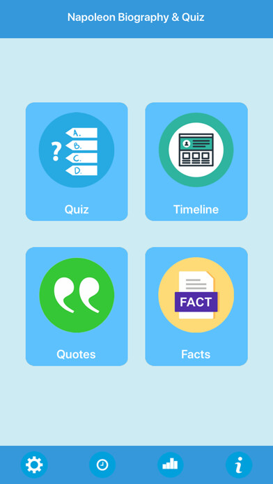 Emulate iPhone app Napoleon Biography & Quiz using MyAndroid Emulate iPhone app Napoleon Biography & Quiz using MyAndroid