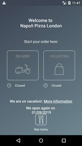 Run android online APK Napoli Pizza London from MyAndroid or emulate Napoli Pizza London using MyAndroid