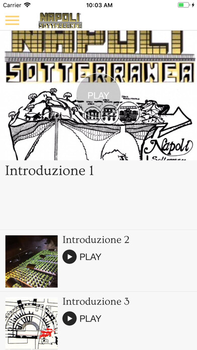 Emulate iPhone app Napoli Sotterranea using MyAndroid