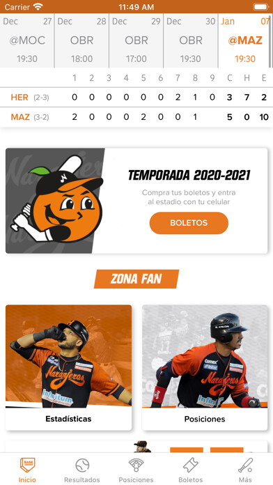 Emulate iPhone app Naranjeros de Hermosillo using MyAndroid Emulate iPhone app Naranjeros de Hermosillo using MyAndroid