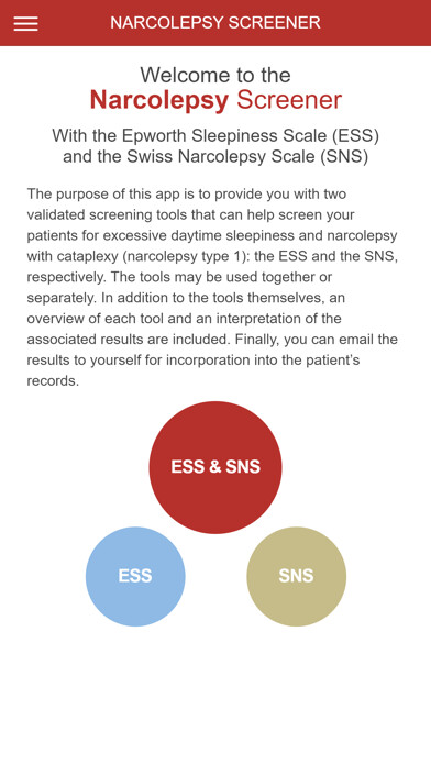 Emulate iPhone app Narcolepsy Screener using MyAndroid Emulate iPhone app Narcolepsy Screener using MyAndroid