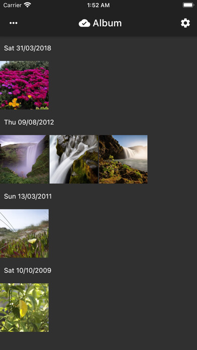 Emulate iPhone app NAS Album using MyAndroid