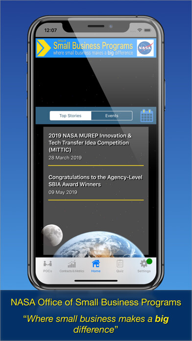 Emulate iPhone app NASA OSBP Mobile using MyAndroid