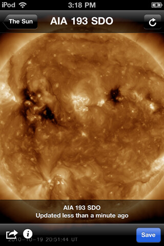 Emulate iPhone app NASA Space Weather Media Viewer using MyAndroid Emulate iPhone app NASA Space Weather Media Viewer using MyAndroid
