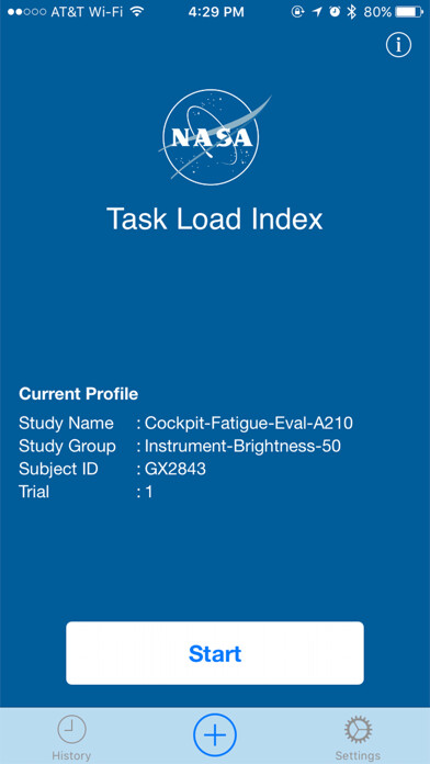 Emulate iPhone app NASA TLX using MyAndroid