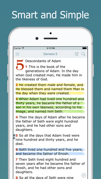 Emulate iPhone app NASB Bible Holy Audio Version. using MyAndroid