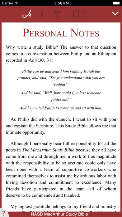Emulate iPhone app NASB MacArthur Study Bible using MyAndroid Emulate iPhone app NASB MacArthur Study Bible using MyAndroid