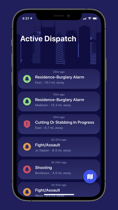 Emulate iPhone app Nashville Active Dispatch using MyAndroid