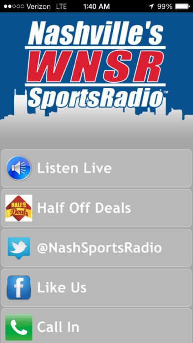 Emulate iPhone app Nashville Sports Radio using MyAndroid Emulate iPhone app Nashville Sports Radio using MyAndroid
