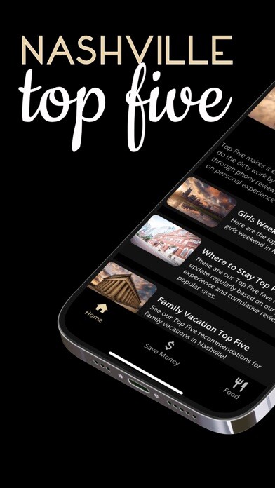 Emulate iPhone app Nashville Top Five using MyAndroid