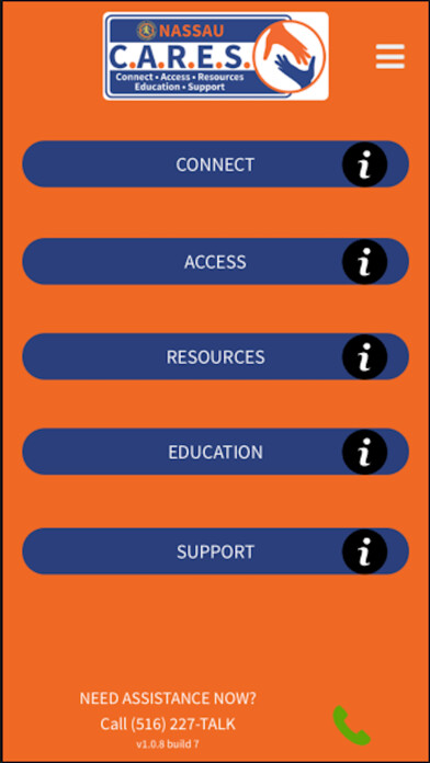 Emulate iPhone app Nassau CARES using MyAndroid Emulate iPhone app Nassau CARES using MyAndroid