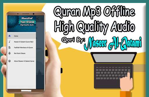 Run android online APK Nasser Al Qatami QuranMp3 Offline from MyAndroid or emulate Nasser Al Qatami QuranMp3 Offline using MyAndroid
