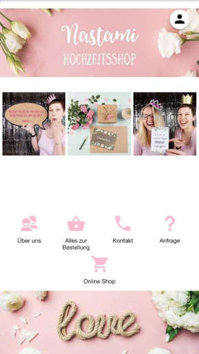 Run android online APK Nastami Hochzeitsshop from MyAndroid or emulate Nastami Hochzeitsshop using MyAndroid