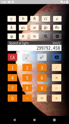 Run android online APK NatCalc - Nature Constants Calculator from MyAndroid or emulate NatCalc - Nature Constants Calculator using MyAndroid