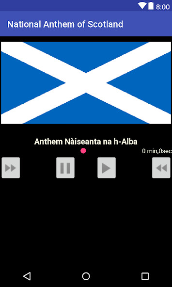 Emulate Android APK National Anthem of Scotland