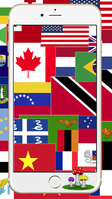 Emulate iPhone app National Country Flags of The World Map Quiz using MyAndroid