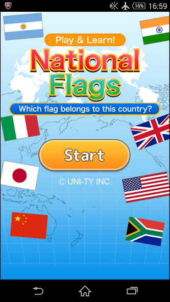 Emulate iPhone app National Flags (Play & Learn!) using MyAndroid Emulate iPhone app National Flags (Play & Learn!) using MyAndroid