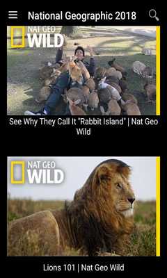 Emulate Android APK National Geographic: Channel 2018