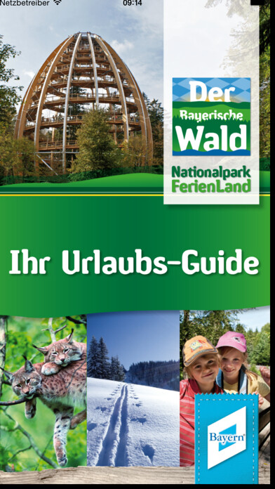 Emulate iPhone app Nationalpark-FerienLand Bayerischer Wald using MyAndroid