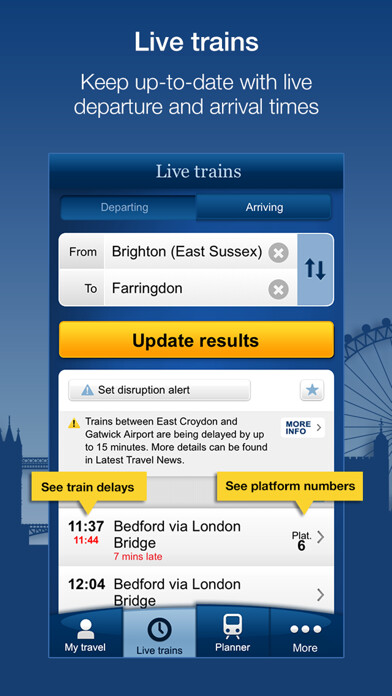 Emulate iPhone app National Rail Enquiries using MyAndroid Emulate iPhone app National Rail Enquiries using MyAndroid
