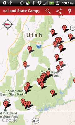 Emulate Android APK National State Campground Map Emulate Android APK National State Campground Map