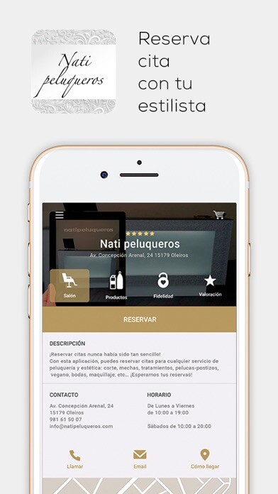 Emulate iPhone app Nati Peluqueros using MyAndroid Emulate iPhone app Nati Peluqueros using MyAndroid