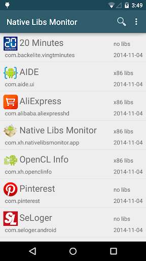 Run android online APK Native Libs Monitor from MyAndroid or emulate Native Libs Monitor using MyAndroid Run android online APK Native Libs Monitor from MyAndroid or emulate Native Libs Monitor using MyAndroid