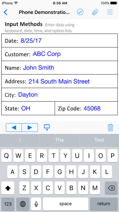 Emulate iPhone app naturalForms using MyAndroid