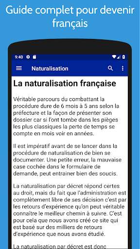 Run android online APK Naturalisation from MyAndroid or emulate Naturalisation using MyAndroid