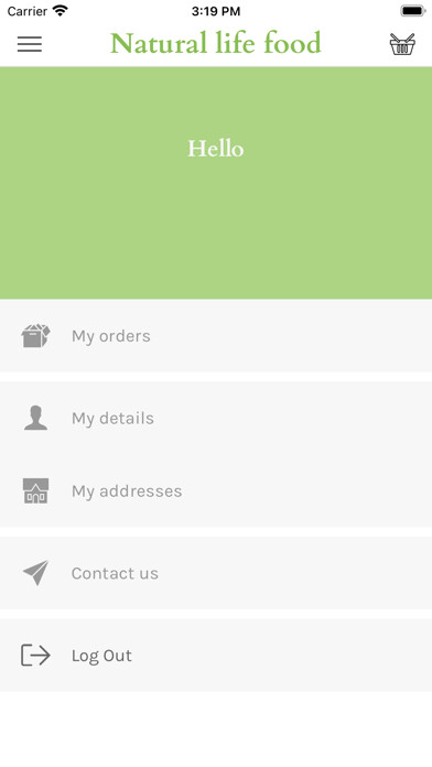 Emulate iPhone app natural life food using MyAndroid