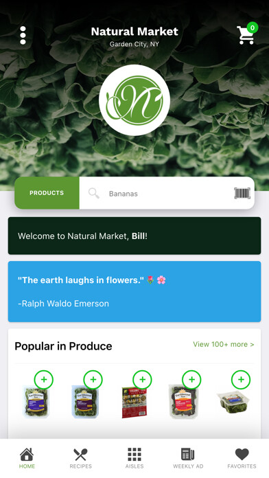 Emulate iPhone app Natural Market using MyAndroid Emulate iPhone app Natural Market using MyAndroid