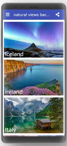 Run android online APK Natural Views Backgrounds and Wallpapers from MyAndroid or emulate Natural Views Backgrounds and Wallpapers using MyAndroid