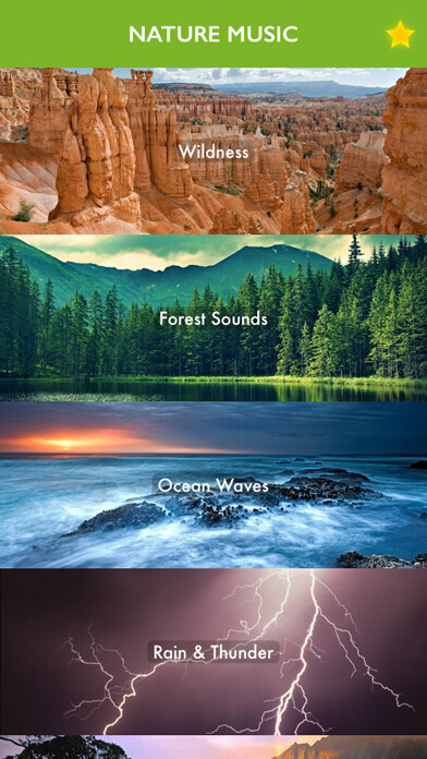 Emulate iPhone app Nature Music - Relaxing Sound using MyAndroid