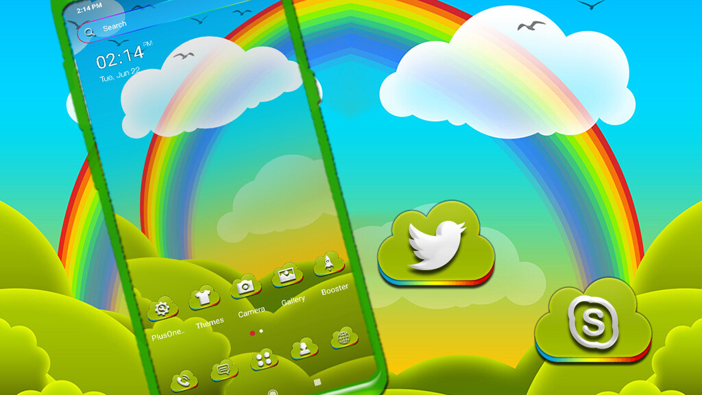 Run android online APK Nature Rainbow Launcher Theme from MyAndroid or emulate Nature Rainbow Launcher Theme using MyAndroid