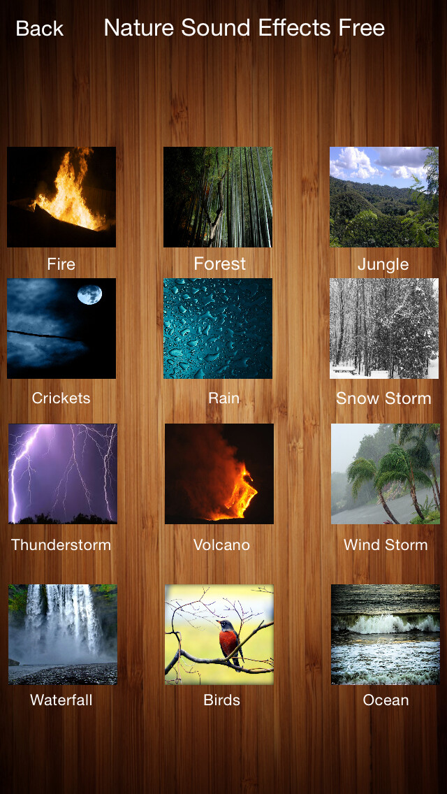Emulate iPhone app Nature Sound Effects Free!! using MyAndroid Emulate iPhone app Nature Sound Effects Free!! using MyAndroid
