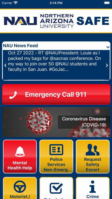 Emulate iPhone app NAU SAFE using MyAndroid Emulate iPhone app NAU SAFE using MyAndroid