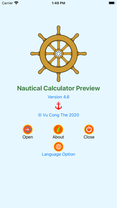 Emulate iPhone app Nautical CP using MyAndroid