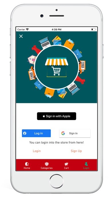 Emulate iPhone app Nautica Magento2 Mobile App using MyAndroid