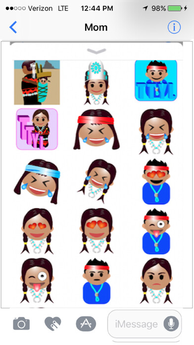 Emulate iPhone app Navajo Emojis using MyAndroid Emulate iPhone app Navajo Emojis using MyAndroid