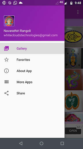 Run android online APK Navarathiri Rangoli Gallery from MyAndroid or emulate Navarathiri Rangoli Gallery using MyAndroid