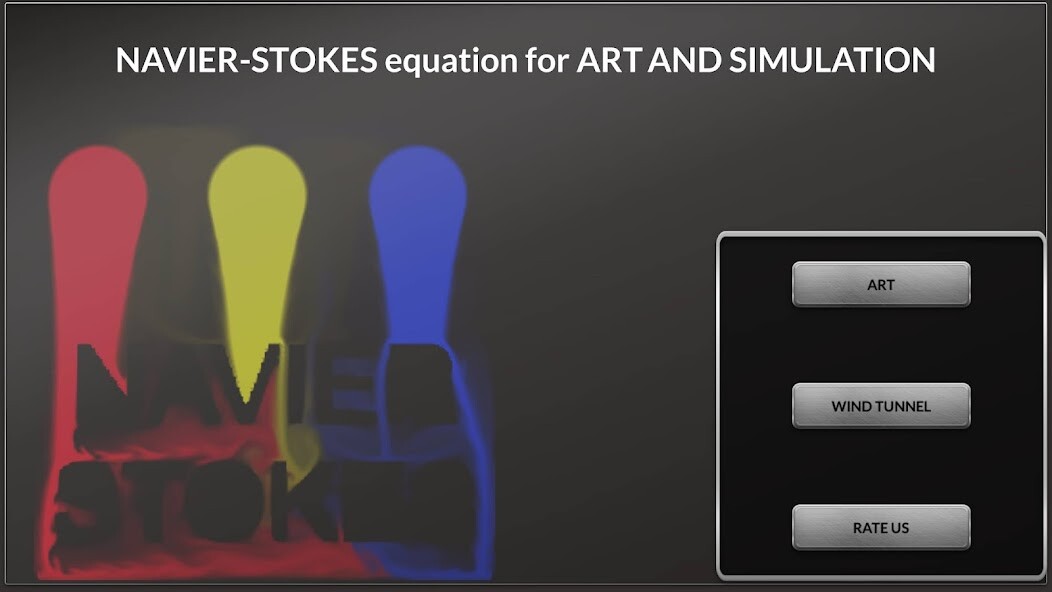 Run android online APK Navier Stokes Art Wind Tunnel from MyAndroid or emulate Navier Stokes Art Wind Tunnel using MyAndroid