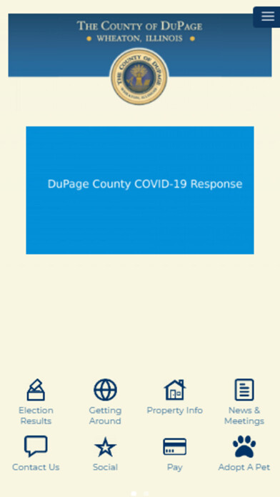 Emulate iPhone app Navigate DuPage using MyAndroid