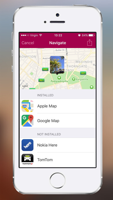Emulate iPhone app Navigate with your Photos using MyAndroid