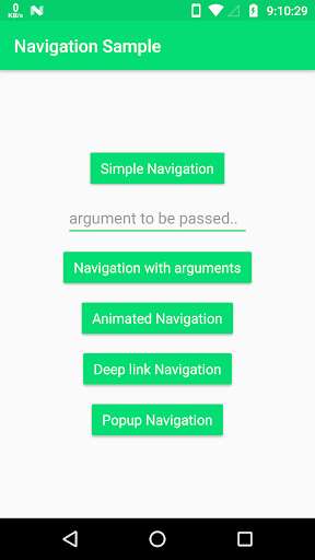 Run android online APK Navigation Graph Sample from MyAndroid or emulate Navigation Graph Sample using MyAndroid